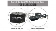 For Royal Enfield Classic 650 Master Cylinder Guard and Reservoir Cap Guard Black - SPAREZO For Royal Enfield Classic 650 Master Cylinder Guard and Reservoir Cap Guard Black - SPAREZO